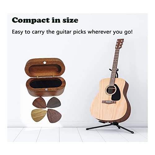 Exogio Boîte de rangement pour guitare avec 4 médiators en bois, support de pick-guitare, vitrine en bois naturel , mini boîte de rangement pour guitare cadeaux - Les Beatles, Paul McCartney, John Lennon, RIngo Starr, George Harrison Exogio Boîte de rangement pour guitare avec 4 médiators en bois, support de pick-guitare, vitrine en bois naturel , mini boîte de rangement pour guitare cadeaux – Image 6