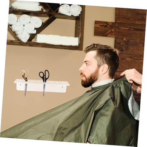 Organisation des outils de coiffure avec ce support ciseaux transparent 2pcs