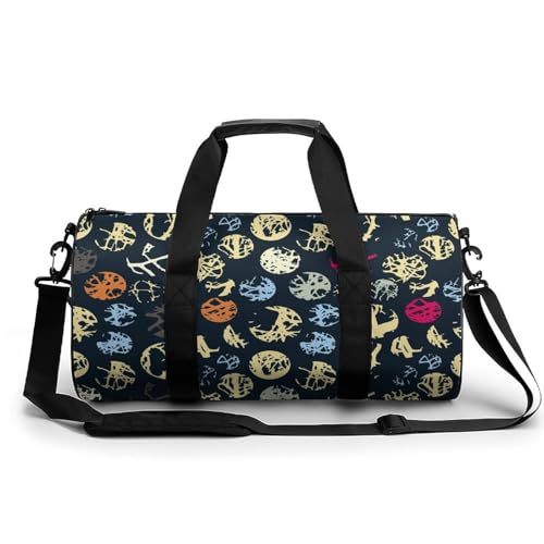 Sac week-end duffel bag art abstrait, l'excellence du bagage cabine élégant