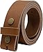 Produktbild Ashford Ridge 40mm Gürtel aus Vollnarbenleder mit Druckknöpfen - Bräunen mit Messing Nieten - 130cm (145cm Gesamtlänge)