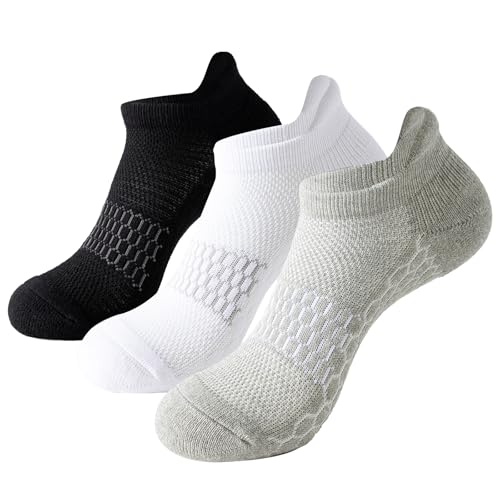Ankle Running Socks For Women, Athletic Wicking Thick Cushioned Low Cut With Tab Casual Sports Socks