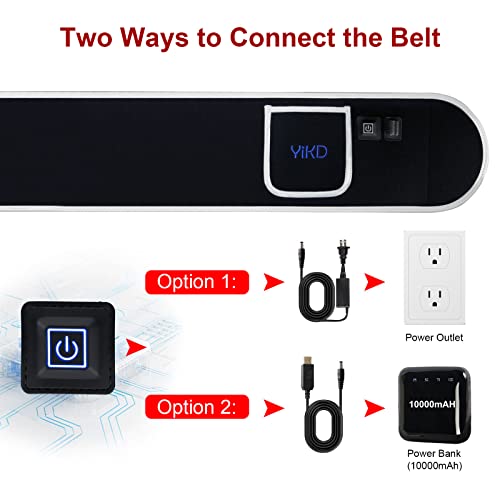 Yikd Red Light Therapy Belt With 10000Mah Power Bank, Near Infrared Light Therapy＆Red Light Therapy For Body Inflammation, Joints＆Back Pain Relief Deeply, Cordless Wearable Red Light Therapy Belt #TOP6