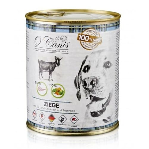 O'Canis Exlusives Dosenmenü Ziegenfleisch 50% mit Petersilie, Kartoffeln & Karotten 800g