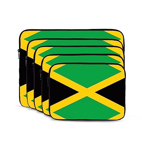 Jamaica Flag Laptop Sleeve Case 15 Inch Suitable For Notebook Computer Tablet Traveling Carrying Simple Case2