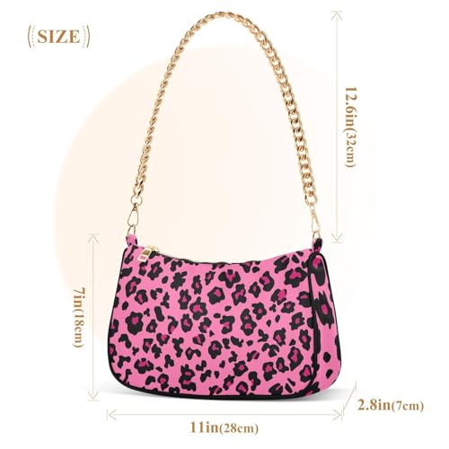 Image of Shoulder Bags for Women Animal Zebra Leopard Cheetah Tiger Print Hobo Tote Handbag Small Clutch Purse with Zipper Closure
