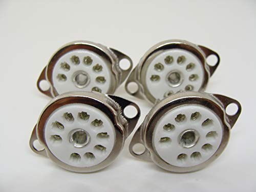 Amazon.co.jp: 真空管ソケット 9ピンMT管 9PIN-MT セラミック製 ネジ穴