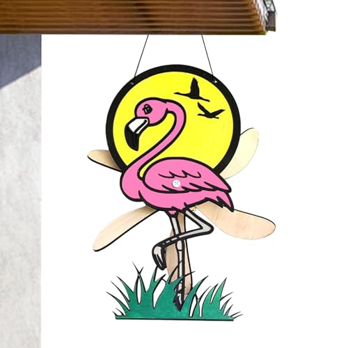 Spinner à Vent Animal Teksome en Bois pour Décoration de Jardin - 6