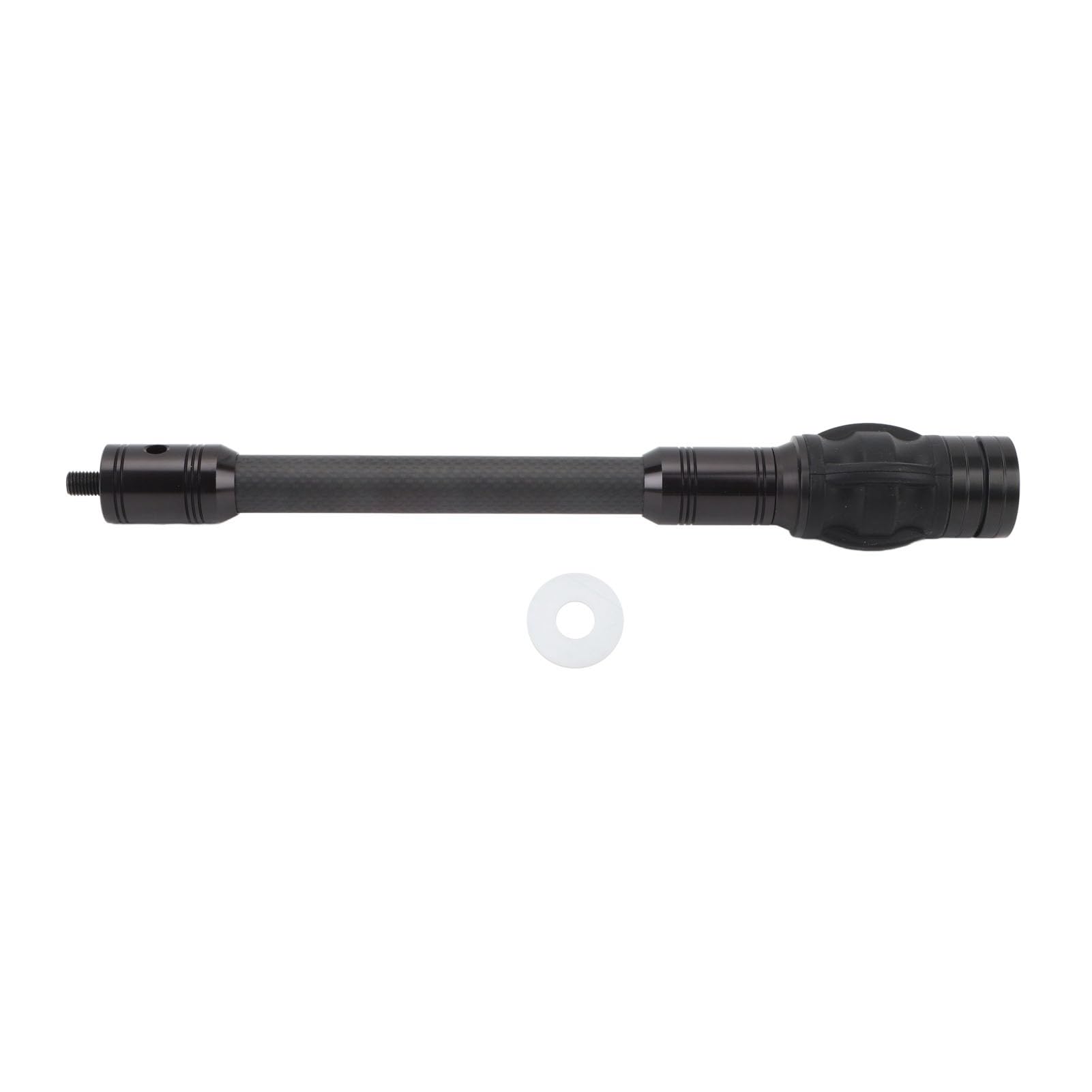 MILAEM Tir à l'arc Stabilisateur Arc Barre d'équilibre 10 12 15 Barre latérale Stabilisateur en Fibre de Carbone Amortisseur pour Arc à poulies Arc Classique (Argent, 10