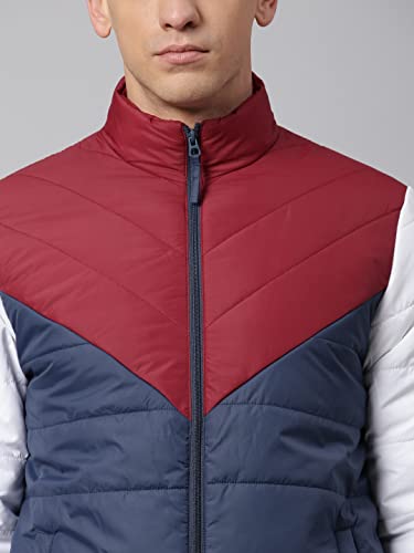 Image of Dennis Lingo Men's Long-Sleeve Color Blocked Puffer Jacket - 2 Pockets, Lightweight, and Water-Resistant, Casual Winterwear for Men