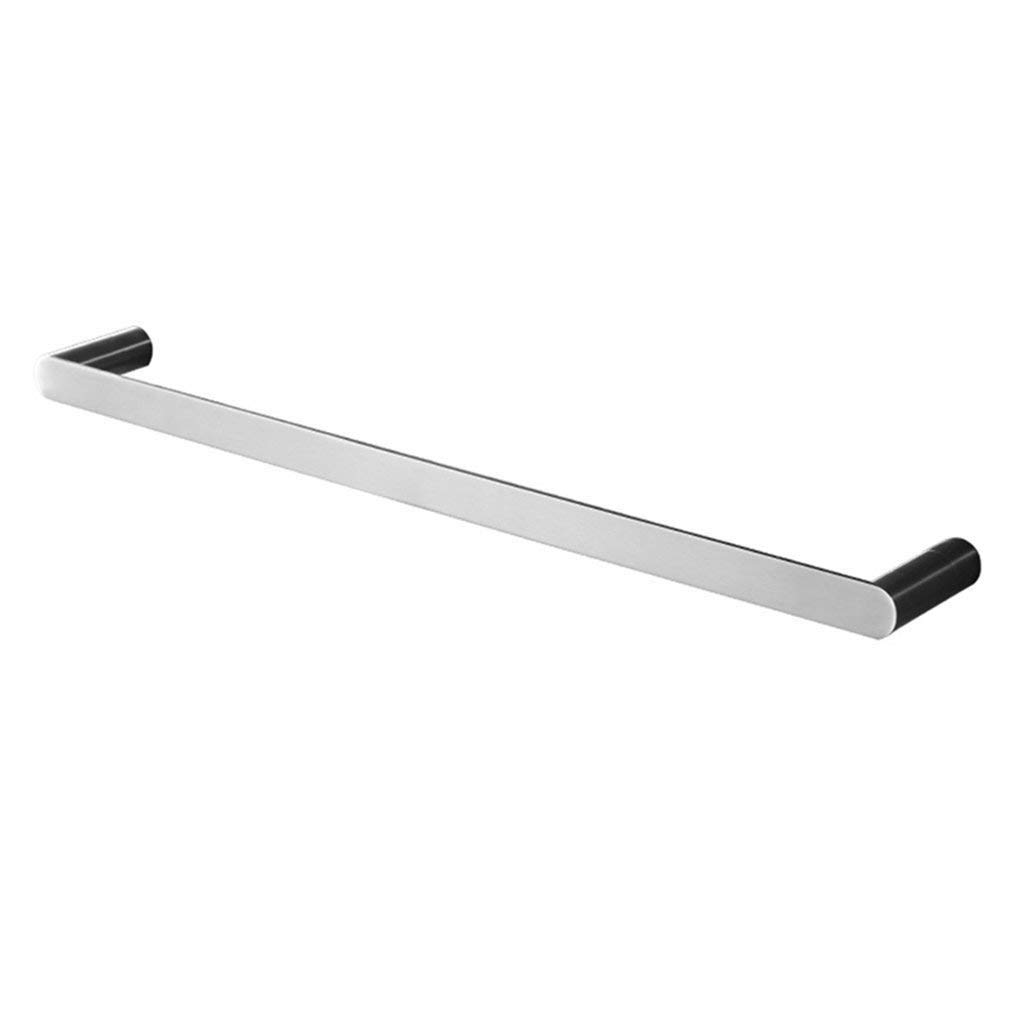 Towel Bar Wall Mounted 304 Stainless Steel Round Base Towel Rail Brushed Finish For Bathroom Or Kitchen Towel Rack