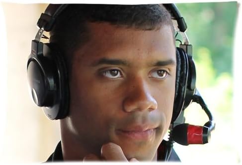 russell wilson Zippered Pillow Case Cushion Case Pillow Cover 20x30(two sides)