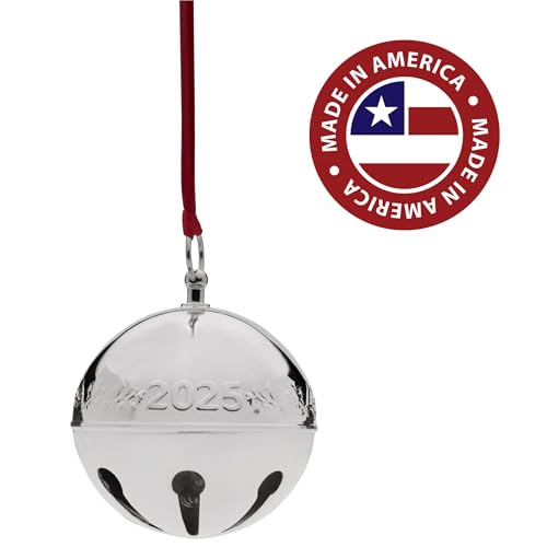 Wallace 2025 Silver Plated Sleigh Bell Ornament 55th Edition - Thumbnail 5