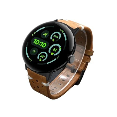 [ANGIRSFPO] U[Xgbv Google Pixel Watch 3 45mm XgohANZT[oh Google Pixel Watch 3 2 1 41mm YuXbgɓK(Black brown-1,For Pi
