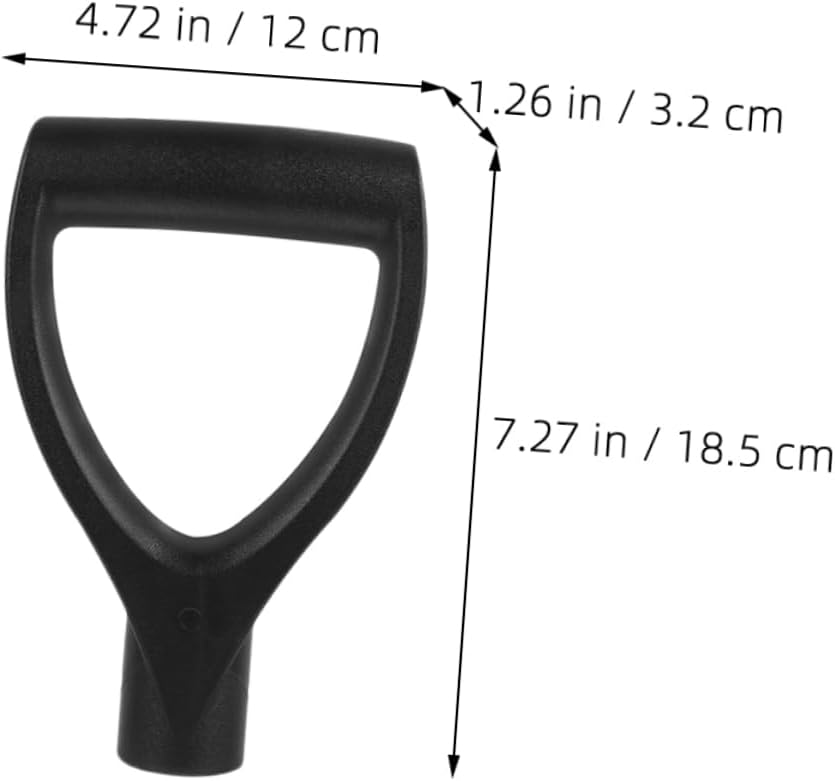 6pcs D-Shaped Plastic Snow Shovel Replacement Handles Ergonomic Design for Comfortable Grip Durable Material for Snow Removal and Gardening Tasks