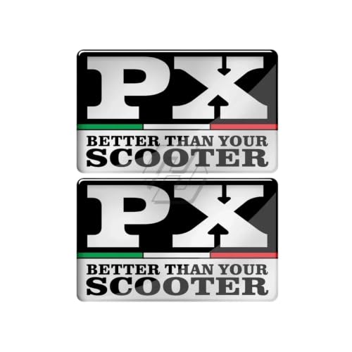 Autocollant 3D Piaggio Vespa PX150 et PX200 - Finition Premium