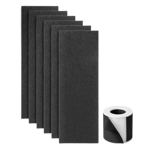 Pre-Filter Replacement for Pet Air Purifier Capture Cat Fur and Large Particles, Compatible with Dhyala KJ02 Air Purifier,6 Packs, Black