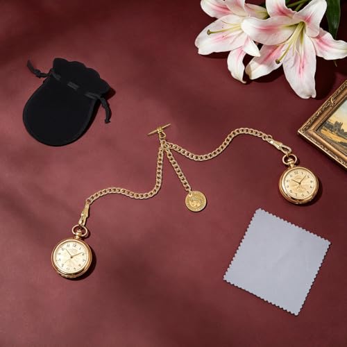 Cadena de reloj de bolsillo para chaleco de hombre en eventos formales 4
