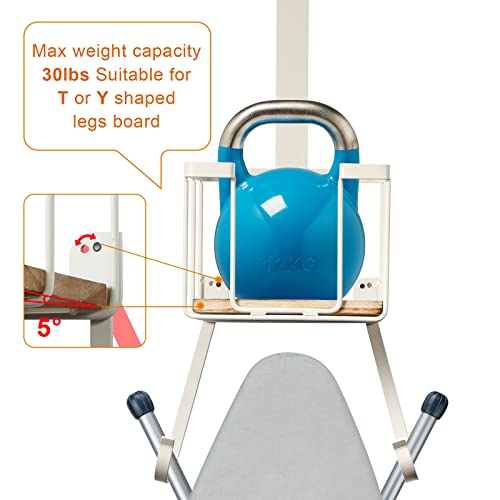 Tj.Moree Over The Door/Wall Mount Ironing Board Hanger, Laundry Room Iron And Ironing Board Storage Holder thumb #4
