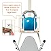 TJ.MOREE Over The Door/Wall Mount Ironing Board Hanger, Laundry Room Iron and Ironing Board Storage Holder, White
