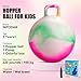 INPODAK Hopper Ball 18 Inch Bouncy Ball with Handle for Kids, Hippity Hop Jumping Bouncer Hopping Toy for Boys and Girls Ages 3-6 with Pump and Gift Box for Birthday