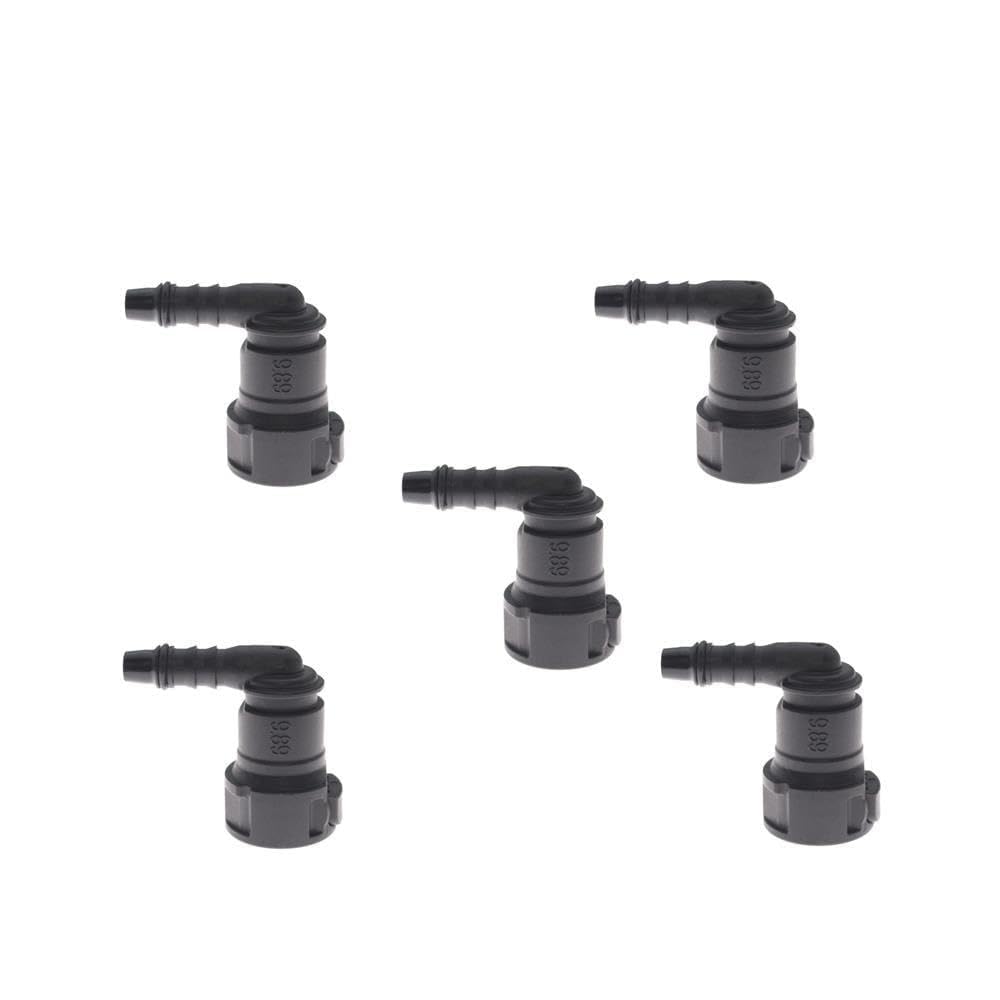 Bcdskzavu 5Pcs Fit For 2/5/8/10 9.89 Id6 Auto Car Line Hose Coupler Quick Release Connector Line Rubber Hose Coupler Carburetor Part(5Pcs)