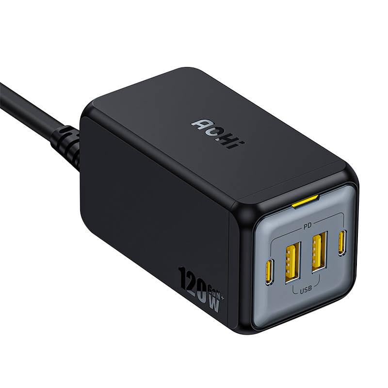 AOHI Desk Charger connected to a laptop