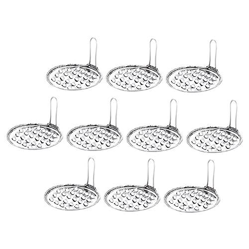 FELTECHELECTR 10pcs Manual Jelly Scraper Portable Stainless Steel Bean Jelly Scrapers for High-class Kitchen