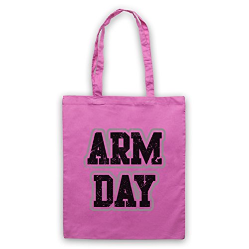 Sac d'emballage Arm Day Bodybuilding et musculation fitness avec slogan imprimé