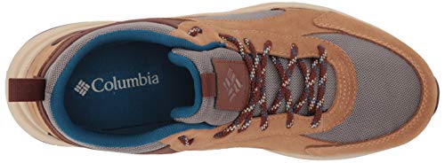 Columbia Men's Pivot Mid Waterproof Hiking Shoe, Wet Sand/Phoenix Blue, 11.5 Wide