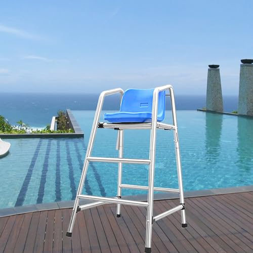 Chaise de sauveteur pour match de water-polo et observation sur la plage