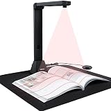 iOCHOW 22MP Dokumentenscanner & Dokumentenkamera S5 : Tragbarer Hochauflösender USB-Buchscanner, Mehrsprachige OCR-Texterkennung, Aufnahme Von Bis Zu DIN A3 Mit Live Video und Projektion