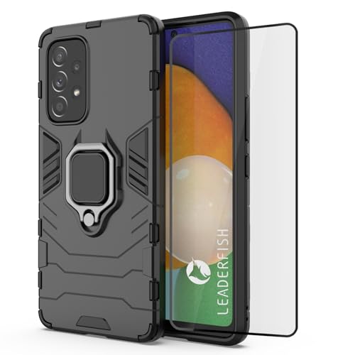 LEADERFISH For Galaxy A53 5G P[X Ot + KX tB ČRMILWRNV 360] ԍڃz_[ Sʕی h~ ho wh~ h~ Ռz A535G SC-53C SCG15 P[Xp