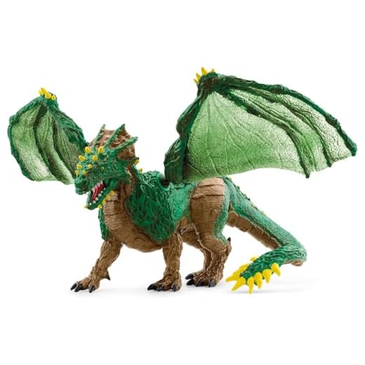 Schleich 70791 Dragón de selva, a partir de 7 años, ELDRADOR CREATURES - figura, 19 x 22 x 13 cm