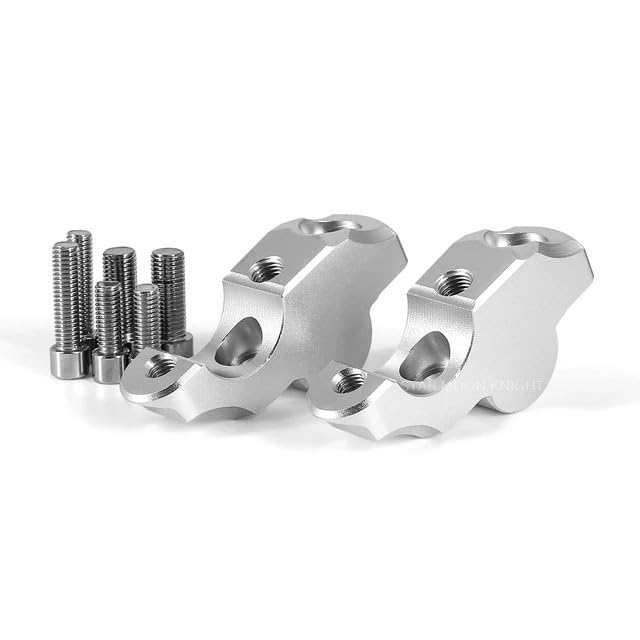 Montage 28 mm rehausse guidon moto en aluminium silver pour série K1600 B