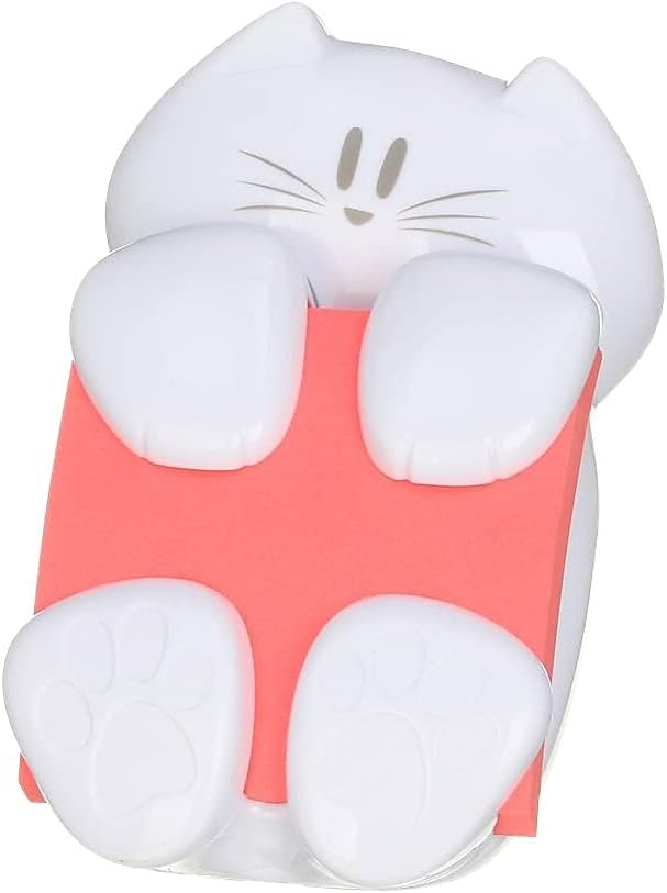 POSTIT CAT ZNOTE DISP PAD 76X76MM WHT