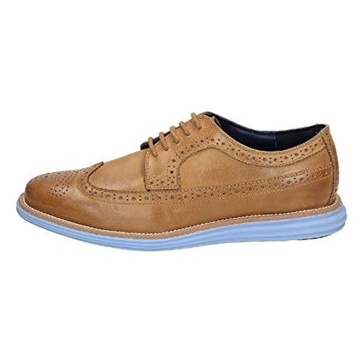 Chung Shi Sensomo I, Zapatos Brogue para Hombre, Marrón (Hellbraun), 45.5 EU