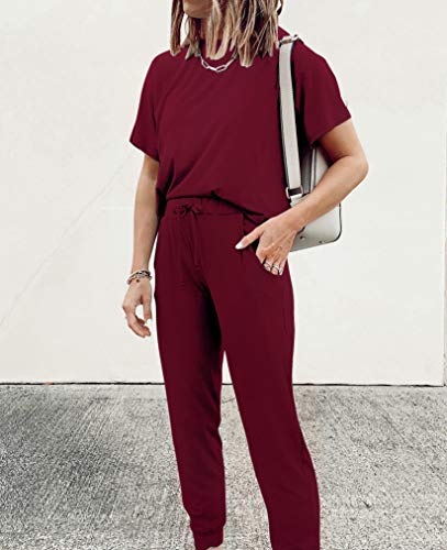 PRETTYGARDEN Women's Two Piece Sets 2025 Summer Spring Jogger Pants Travel Vacation Lounge Outfits Airplane Matching Clothes