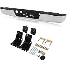 Chrome Steel Rear Step Bumper Assembly Compatible With Dodge 2002-08 Ram 1500 03-09 Ram 2500 3500 Pickup Truck 403800, CH1103111