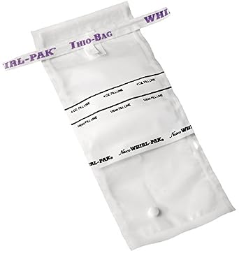 Hach Bag, Sterile, Whirl-Pak with Dechlorinating Agent, 177 mL, 100/pk, 2075333