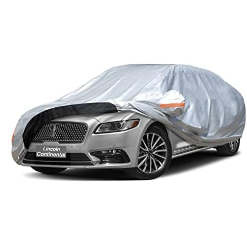 Car Cover Custom Fit Lincoln Continental (1988-2025) Waterproof for Automobiles, Oxford Sun Rain Dust Snow Protection (Ships from US Warehouse, Delivery 3-8 Days) Single Layer-Oxford Lincoln