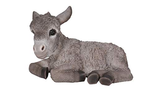 Estatua de Burro Bebé Acostado en Resina miniatura 3