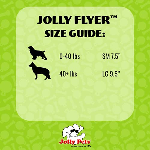 Jolly Pets Flexible, Floating Flyer Dog Toy, Large/9.5-Inch Blue (195 Bl) #TOP4
