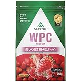 アルプロン (ALPRON SLIM) ホエイ プロテイン WPC フレッシュ ストロベリー風味 750g アスパルテーム不使用 国内製造