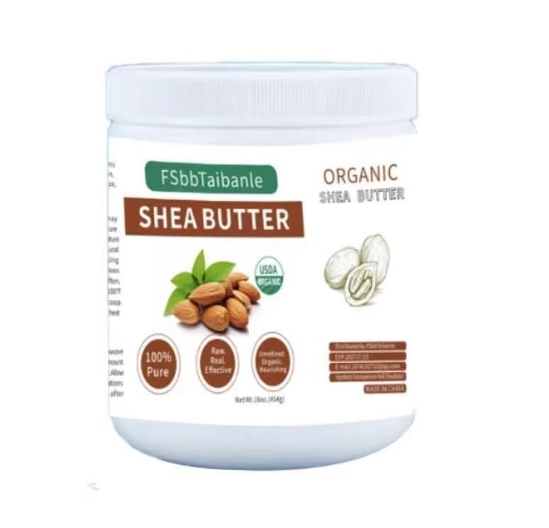 Shea Butter 16 oz – Pure & Organic Moisturizer for Skin, Hair & DIY – Raw, Unrefined, Non-GMO, Ivory Color, Grade A Quality