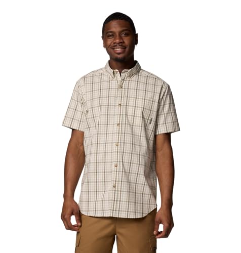 Columbia Rapid Rivers II Chemise à Manches Courtes pour Homme, Vichy Multicolore Safari, XXL