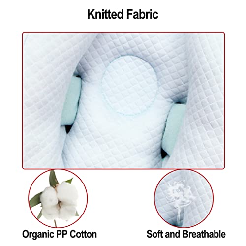 Kakiblin Baby 2 In 1 Baby Head Neck Support Pillow Banana Shape Baby Support Pillow, Toddler Car Seat Stroller Neck Support Travel Pillow For Toddler Boys Girls, Blue #TOP4