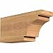 Ekena Millwork RFT04X06X12MED00SWR Mediterranean Smooth Rustic Wood Rafter Tails