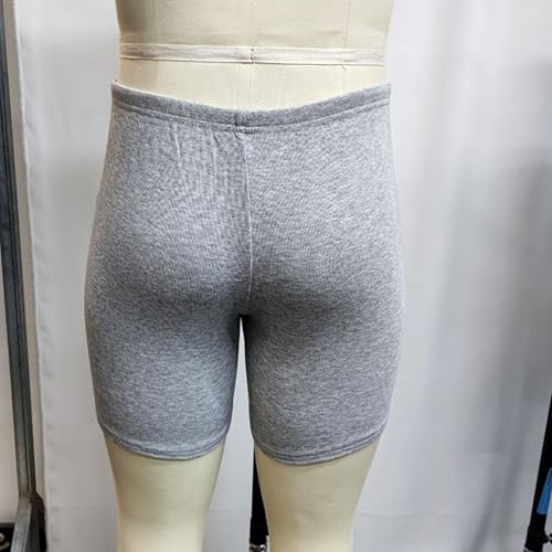 Shorts deportivos casuales para hombre talla Medium gris claro miniatura 3
