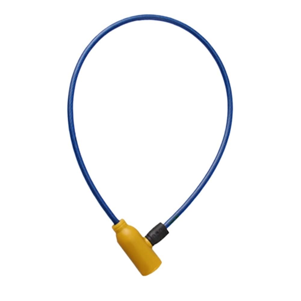 Bike Locks Universal Anti-Theft Steel Coil Cable Motorcycle Lock Bicycle with Key Stainless MTB Bike Cycling Accessories(Blue B)