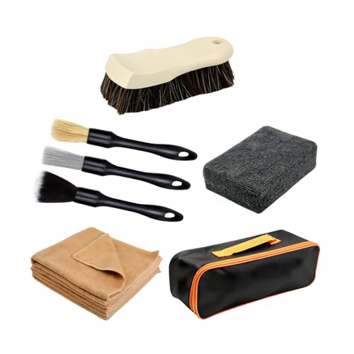 Kit de limpieza para coche con materiales suaves para cuero delicado 4